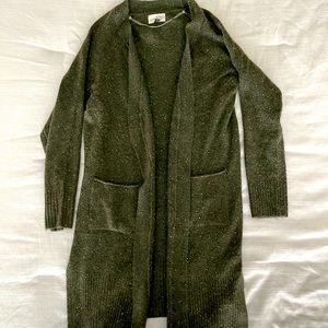 Olive Cardigan Sweater
